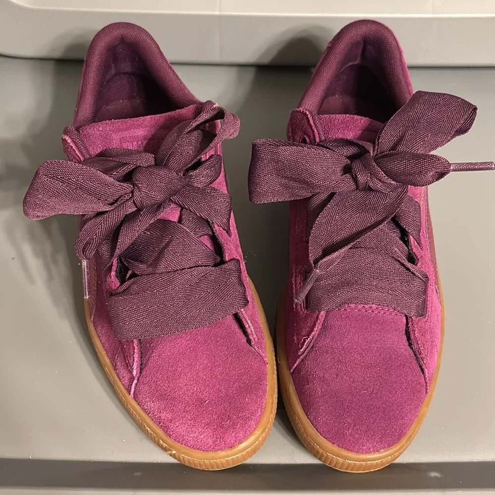 Puma Suede Heart Dark Purple